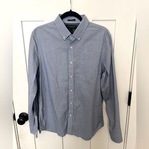 Banana Republic Men Size M Untucked Fit Organic Cotton Casual Long Sleeve Shirt
